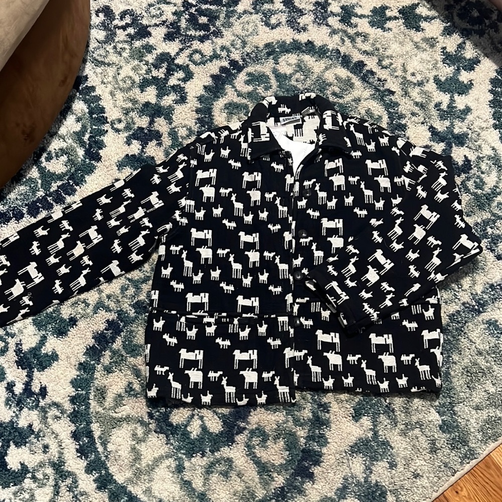 NWT Chicos heavy animal themed blazer